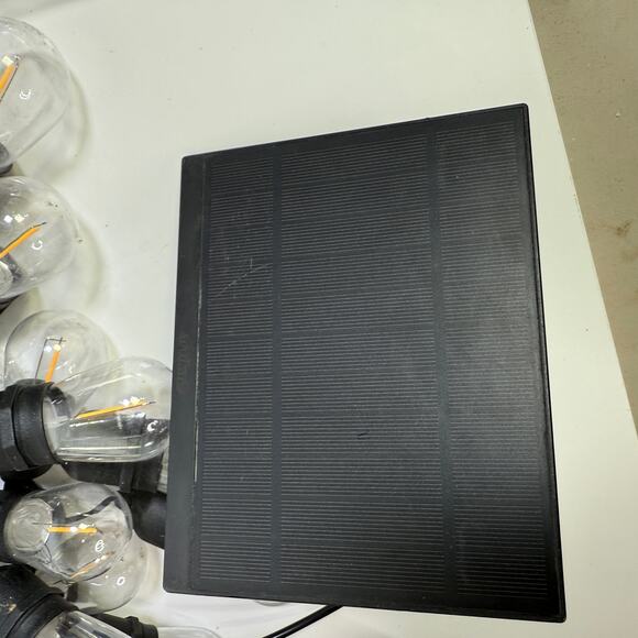 Artika Blaze 20 LED Bulb Outdoor Solar String Lights Matte Black, USED in box - Picture 9 of 12